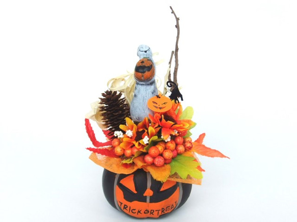 ハロウィンかぼちゃ器飾り　小19-1 1枚目の画像