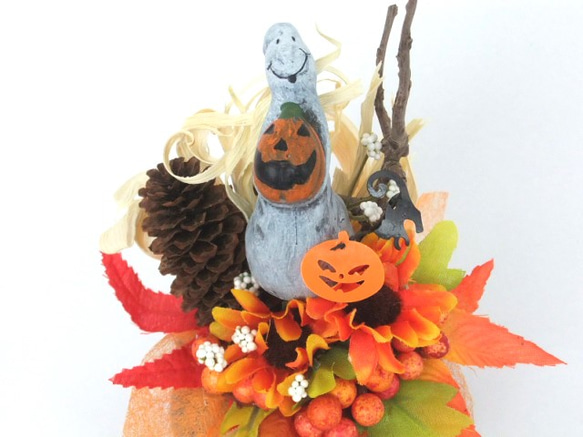 ハロウィンかぼちゃ器飾り　小19-1 2枚目の画像