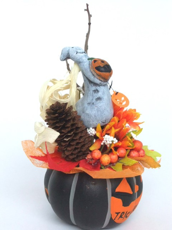 ハロウィンかぼちゃ器飾り　小19-1 4枚目の画像