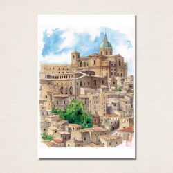 水彩画ポストカード10枚セット〈街の風景2〉 2枚目の画像