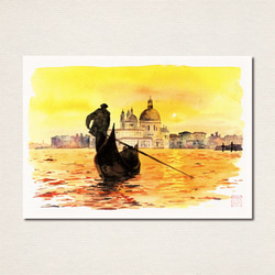 水彩画ポストカード10枚セット〈海の見える風景〉 4枚目の画像