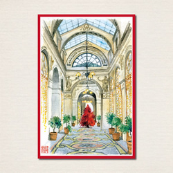 水彩画ポストカード6枚セット〈クリスマス2〉 2枚目の画像