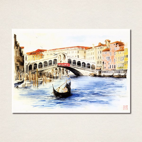 水彩画ポストカード10枚セット〈イタリアの風景1〉 ポストカード Le