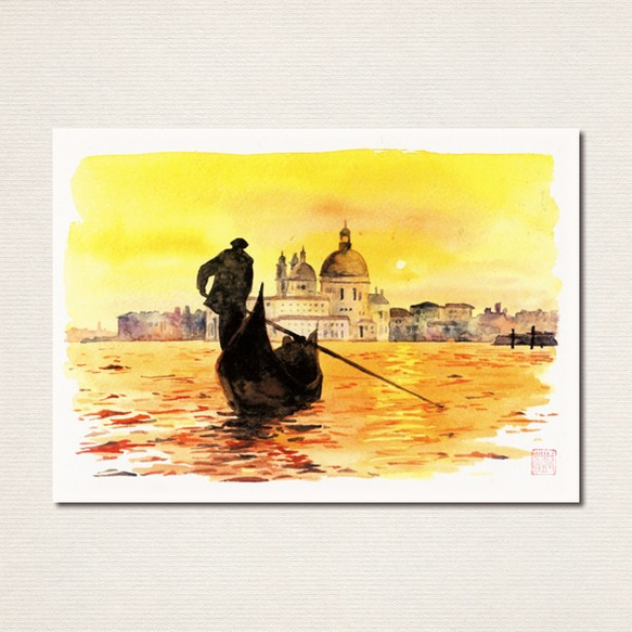 イタリアの旅（水彩画） 水彩画ポストカード10枚セット〈イタリアの風景2〉 ポストカード Le 絵画