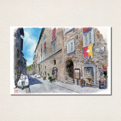 水彩画ポストカード10枚セット〈イタリアの風景3〉 2枚目の画像