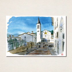 水彩画ポストカード10枚セット〈イタリアの風景3〉 6枚目の画像