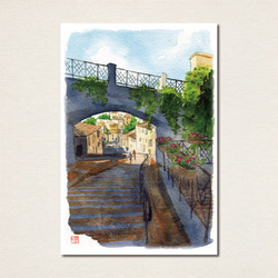水彩画ポストカード10枚セット〈イタリアの風景3〉 7枚目の画像