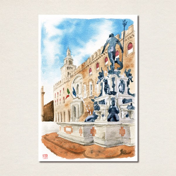 水彩画ポストカード10枚セット〈イタリアの風景3〉 8枚目の画像