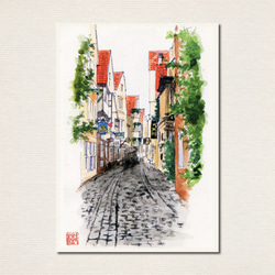 水彩画ポストカード10枚セット〈ドイツの風景〉 4枚目の画像