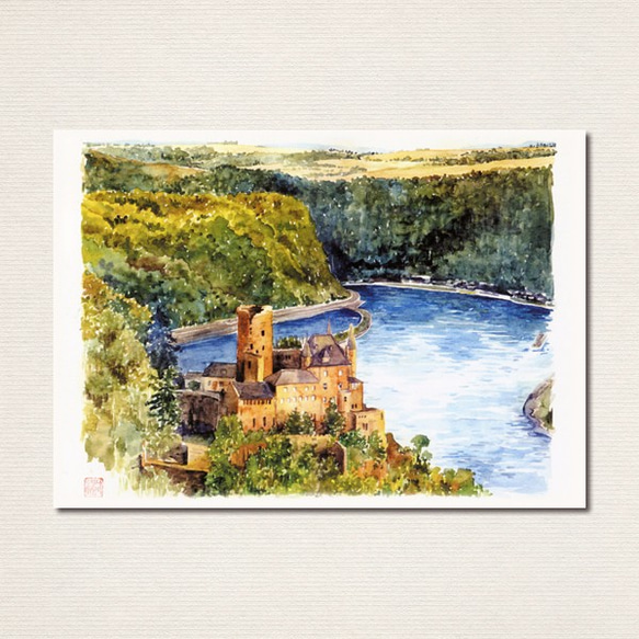 水彩画ポストカード10枚セット〈ドイツの風景〉 10枚目の画像