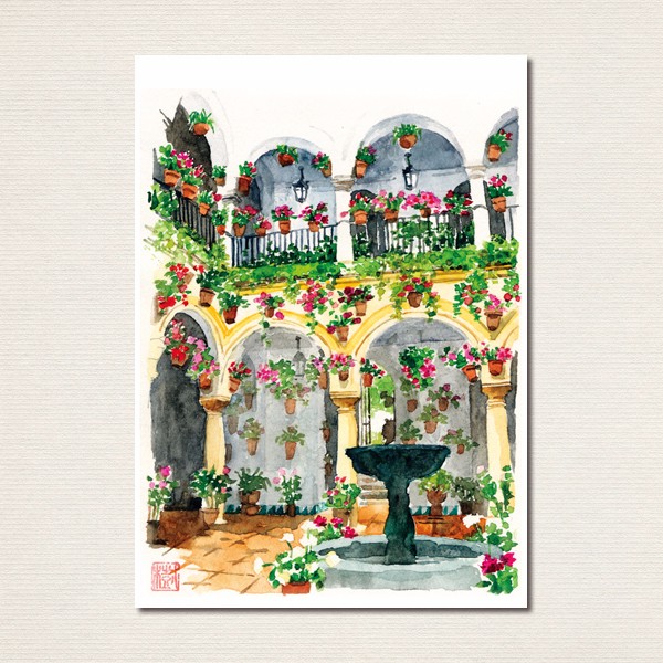 鶴　十帆　 59x77cm 水彩画 鶴 十帆 59x77cm 水彩画