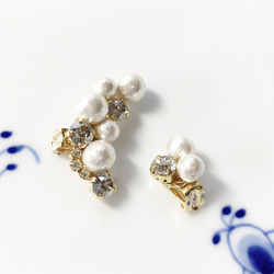 swarovski × cottonpearl  イヤーカフセット 5枚目の画像