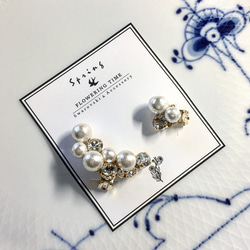 swarovski × cottonpearl  イヤーカフセット 6枚目の画像