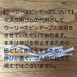 リネン×Wガーゼマスク ＆ 交換用の紐付き・大人サイズ用立体マスク（表側白100%リネン×内側白ダブルガーゼ） 6枚目の画像