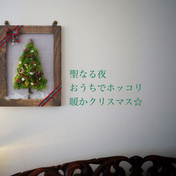 もこもこモスのクリスマスツリー/壁掛け、置き型両方OK！/手作りキットあり 1枚目の画像