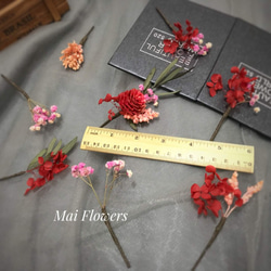 Mai Flowers 新娘髮叉組 乾燥花髮飾 日系乾燥花 第3張的照片