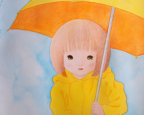 Lemon☆❀カードsize御守り絵画❀ 御木幽石ポストカード YM-U94