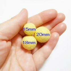 ゆず 樹脂ノンホールピアス イヤリングフープ 柚子 ユズ 選べる色、サイズ 15mm、18mm、20ｍｍ/受注制作 6枚目の画像