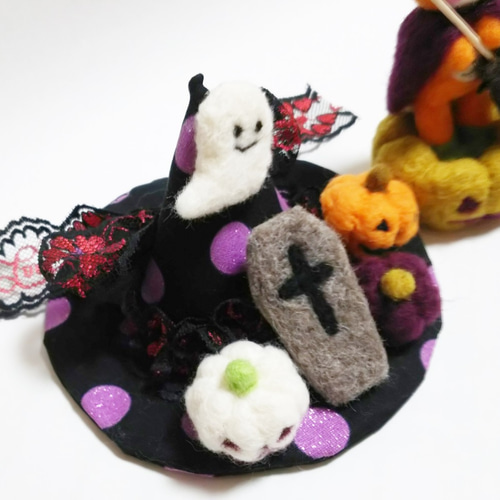 【ハロウィン飾り】羊毛フェルト カボチャ帽子のうさぎさん ハロウィン飾り】羊毛フェルト カボチャ帽子のうさぎさん - メルカリ