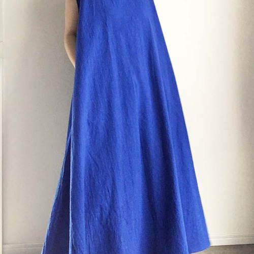 ロイヤルブルーノースリーブワンピース ワンピース ilohanihoheto 通販