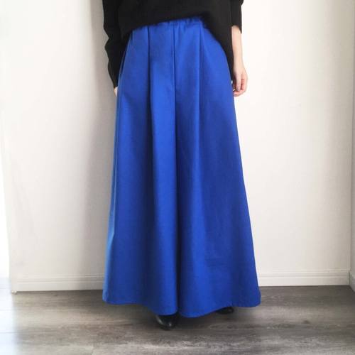 ロイヤルブルー　ワイドパンツ　40 ノンヘッジ non-hedge センタープレスワイドパンツ （ロイヤル