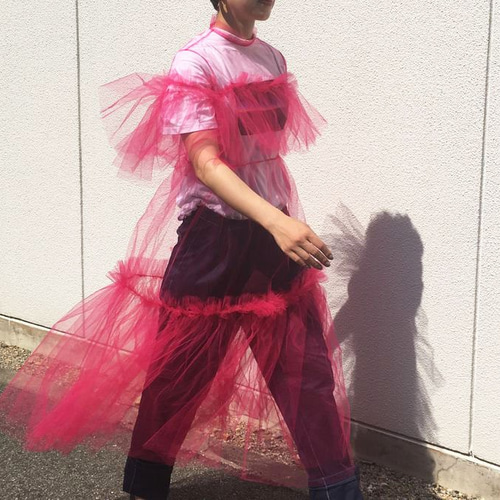 ピンクチュールワンピース ワンピース ilohanihoheto 通販 7766794