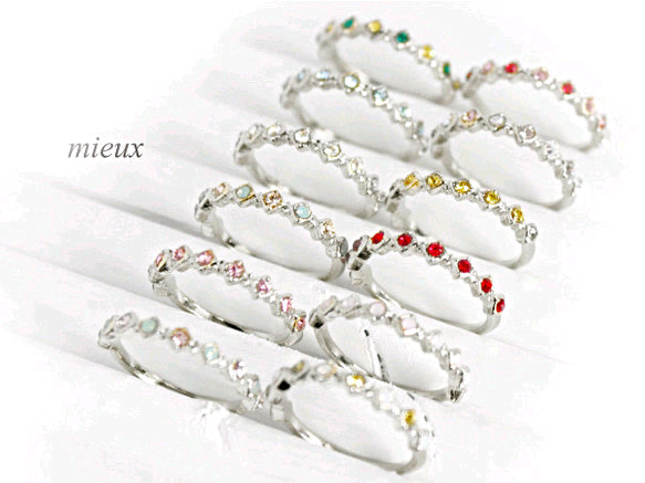 【Web限定・再販15８＊ピンキー対応◎】誕生花リング*シルバー 1枚目の画像