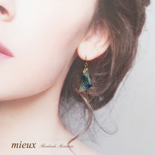 人気No1・Ray掲載】三角ピアス（フェミニンカラー・ピアス/イヤリング