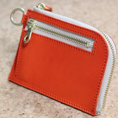 ラウンドファスナーミニ財布　ブッテーロ　レッド ラウンドファスナーミニ財布 ブッテーロ レッド ブッテーロ赤使用の