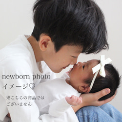 ♡for newborn〜kids♡ MOKUBAリボン ヘッドリボン　新生児から　記念日　出産祝い　プレゼントに 6枚目の画像