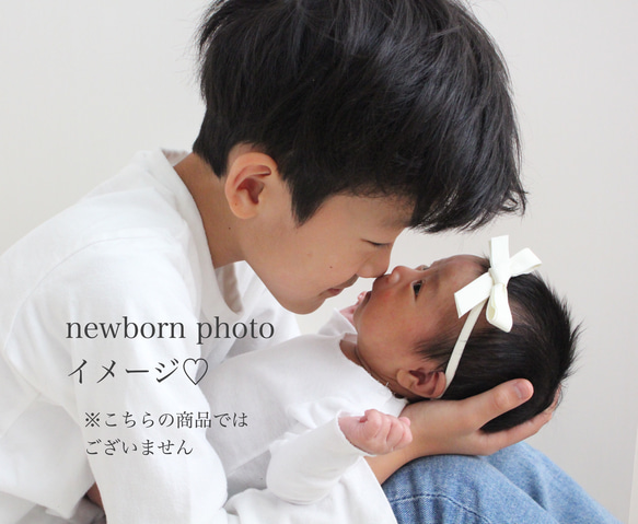 ♡for newborn〜kids♡ MOKUBAリボン ヘッドリボン　新生児から　記念日　出産祝い　プレゼントに 6枚目の画像