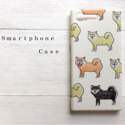 柴犬  クリーム  スマホケース  iPhone  android 1枚目の画像