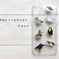 鳥  スマホケース  iPhoneXS  多機種対応 1枚目の画像