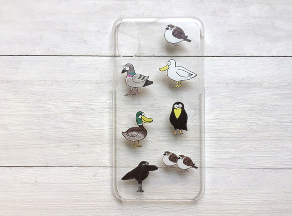 鳥  スマホケース  iPhoneXS  多機種対応 4枚目の画像