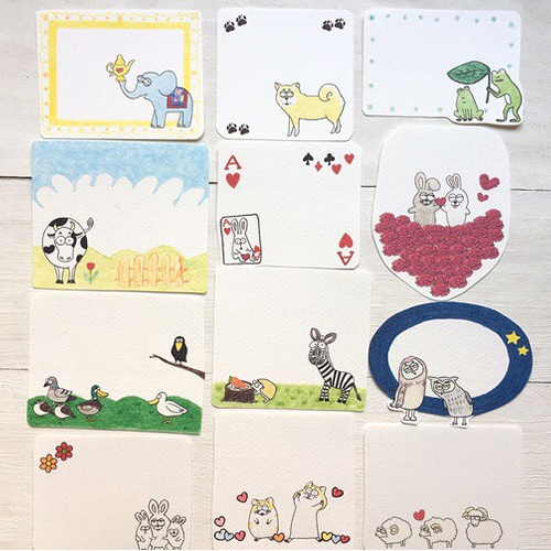 動物 メッセージカード 第2弾 メッセージカード SWEETWORKJUN 通販