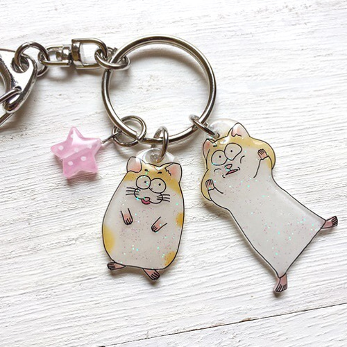 ハムスター キーホルダー セット 楽天市場】クラックス ニコぬい ペアキーホルダー ハムスター