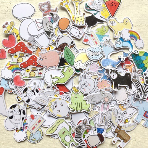 フレークシール ミニ シール・ステッカー SWEETWORKJUN 通販 8727653