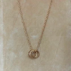 14kgf Three circles necklace 3枚目の画像