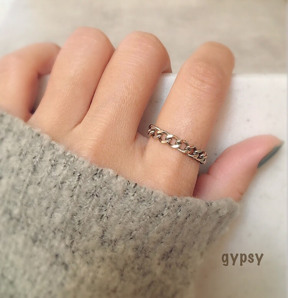 【9号】Chain Ring Stainless 1枚目の画像