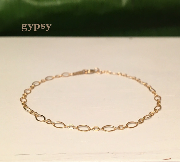 ◇14kgf◇Figaro chain bracelet 3枚目の画像