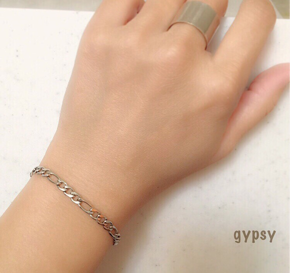 Figaro chain bracelet＊stainless 1枚目の画像