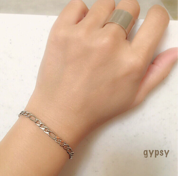 Figaro chain bracelet＊stainless 3枚目の画像