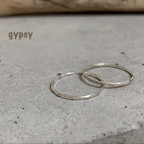 Silver stack ring 指輪・リング gypsy 通販 3018734｜Creema