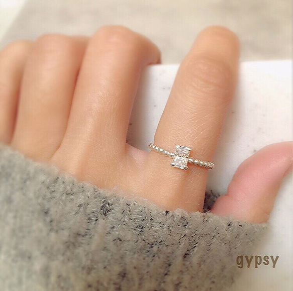 Princess CZ＊Dot Ring 1枚目の画像