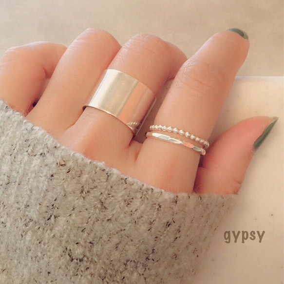 Silver dot Stacking ring 5枚目の画像