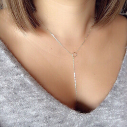 14kgf◇Circle Lariat Necklace 1枚目の画像