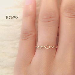 14kgf◇Figaro chain Ring 1枚目の画像