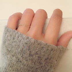 14kgf◇Figaro chain Ring 2枚目の画像