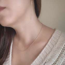 14kgf Simple chain necklace 3枚目の画像