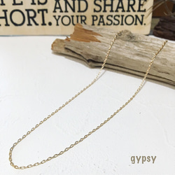 14kgf Simple chain necklace 4枚目の画像